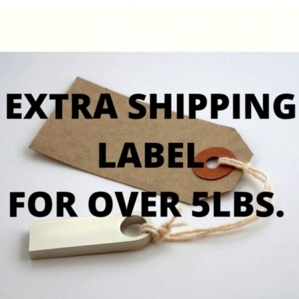 Extra Shipping Label for Large Bundles Over 5 Lb